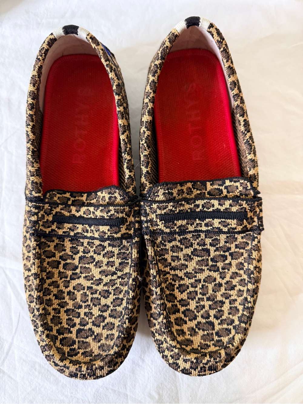 Rothy's The Driver Loafer Little Cat Leopard Print size 9.5